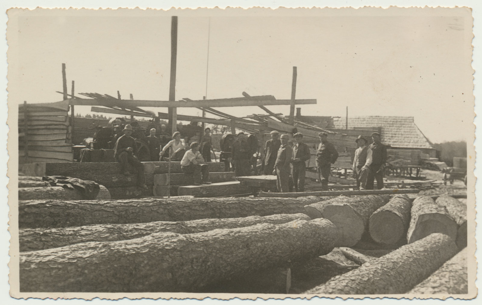 foto, Viljandimaa, Suislepa saekaater, töölised, u 1920