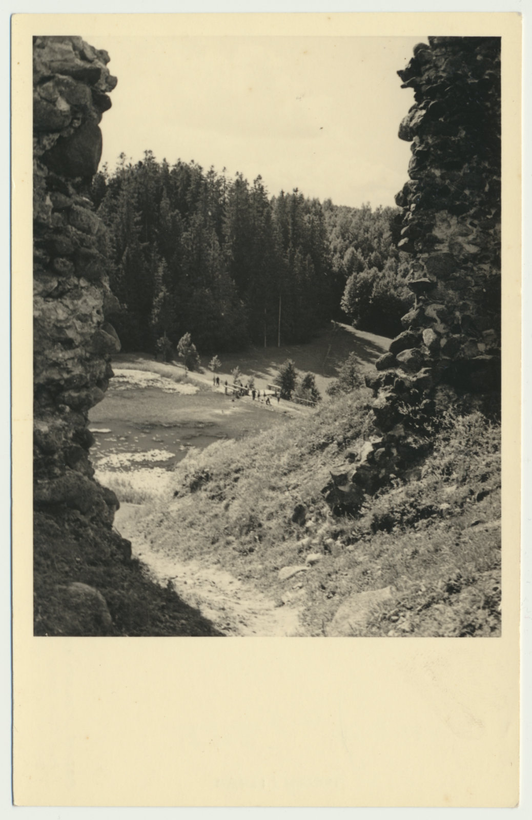 foto, Viljandimaa, Karksi lossivaremed, org, u 1940, foto Carl Sarap (Johanna Triefeldt)