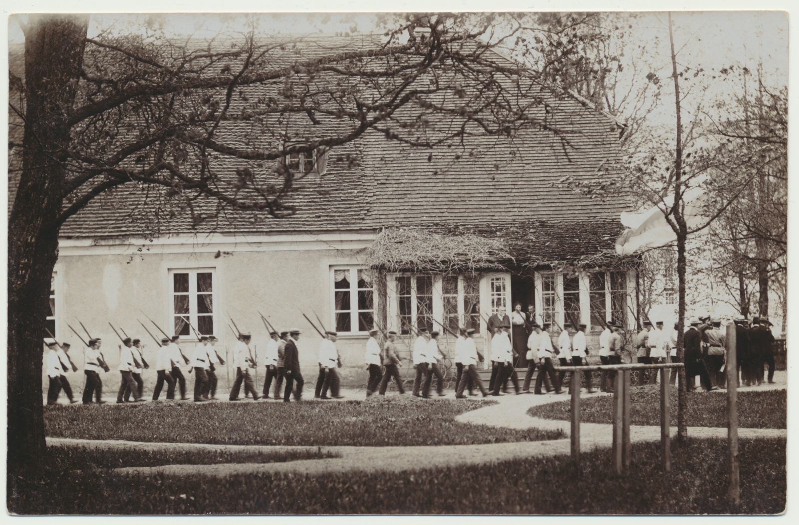 foto, Viljandimaa, Paistu kihelkonna kooliõpilased, u 1910