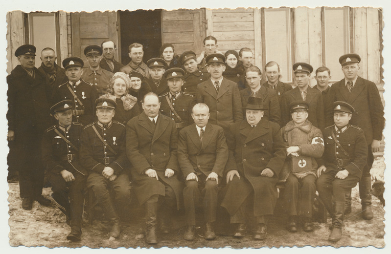 foto, Viljandimaa, Paistu, tuletõrjujad jt, u 1935, foto A. Järvekülg