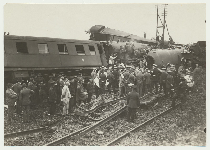 foto, Saksamaa, rongiõnnetus Buiri jaama juuures, 1929, foto Hilgers-Rey