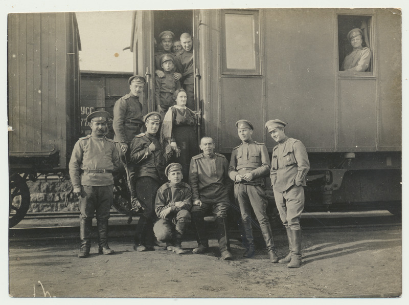 foto, Venemaa, rong, sõdurid, sh K. Kool, u 1916