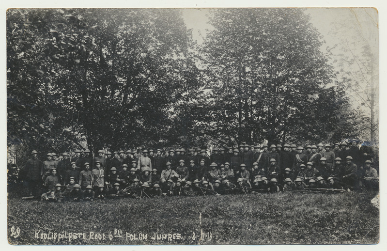 foto, Viljandi-Põltsamaa kooliõpilaste rood, grupp, 08.06.1919
