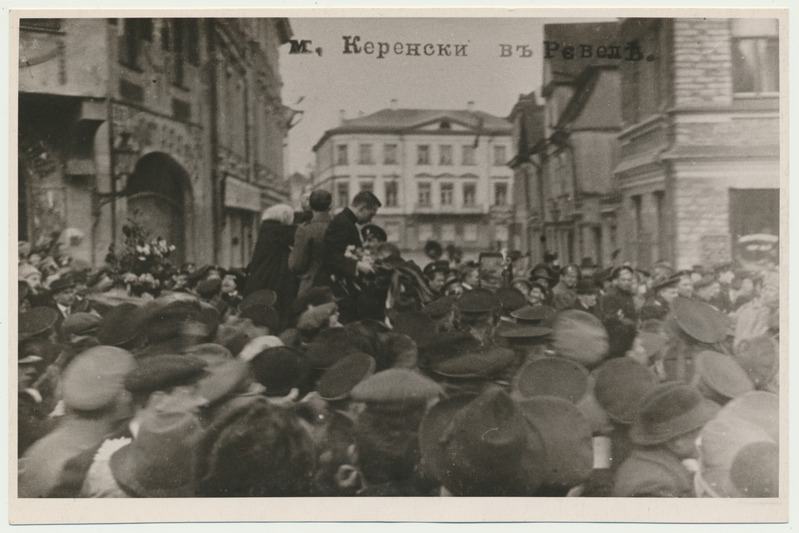 fotokoopia, Tallinn, Venemaa Ajutise Valitsuse kohtuminister A. Kerenski külaskäik, 9-10.04.1917
