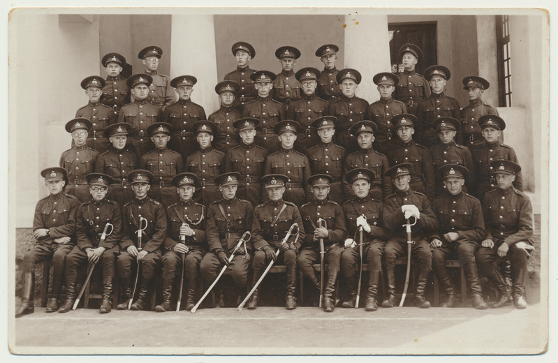foto, Viljandi, 5. suurtükiväegrupp, ajateenijad, allohvitserid, 1928
