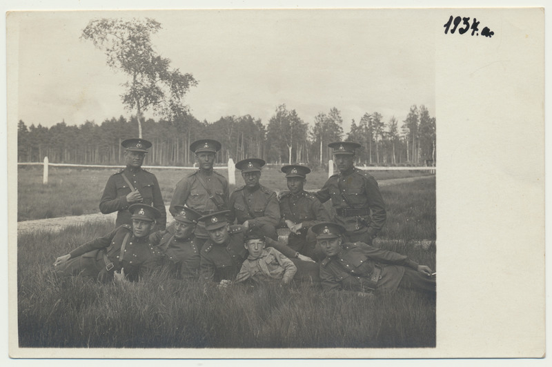 foto, grupp, Eesti sõjaväe ohvitserid väljaõppel, 1934