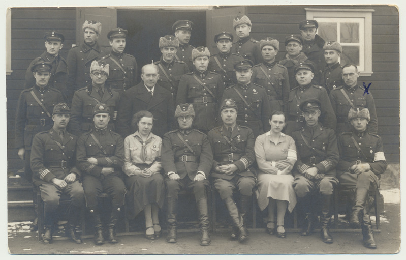 foto, Kaitseliidu Sakalamaa Malev, grupp, sh pealik J. Raudmäe, A. Rebane, u 1935