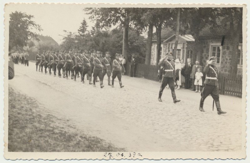 foto, Mustla, Kaitseliidu Sakalamaa Malev, Tarvastu eskadron, kolonn, 1937