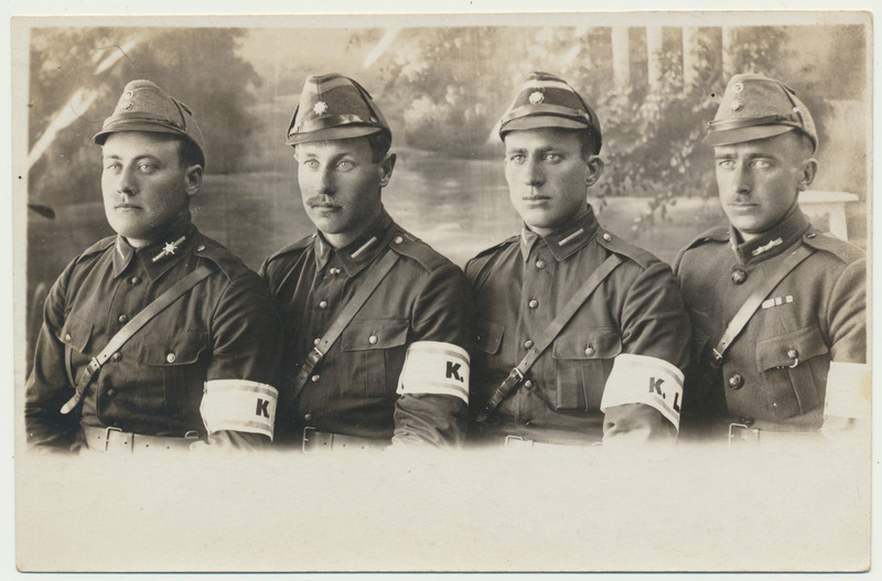 foto, Viljandimaa, Kolga-Jaani, grupp, kaitseliitlased, u 1928