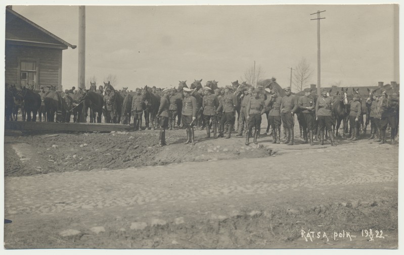 foto, Tartu?, ratsapolk, grupp, 08.05.1922, foto P. Peerna