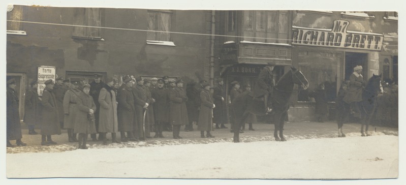 foto, Tartu, sõjaväelased, grupp, 1922