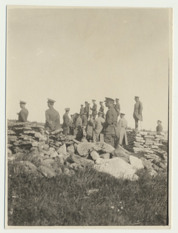 foto, Eesti sõjavägi, Jägala laager, grupp polügoonil?, 17.06.1927
