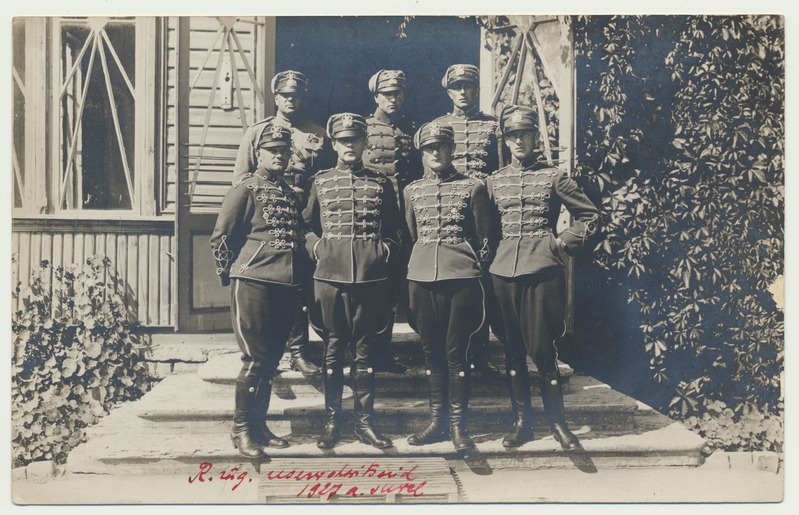 foto, Eesti sõjavägi, 7. ratsarügemendi reservohvitserid, 1927