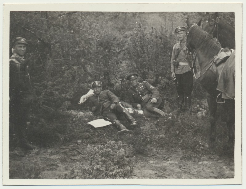 foto, Värska, reservväelaste õppus, 1935
