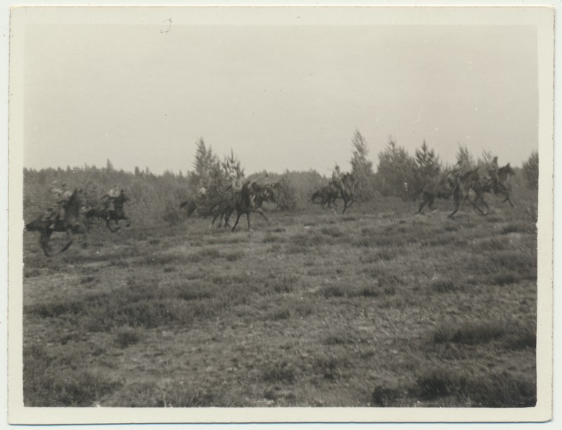 foto, Värska, reservväelaste õppus, 1935