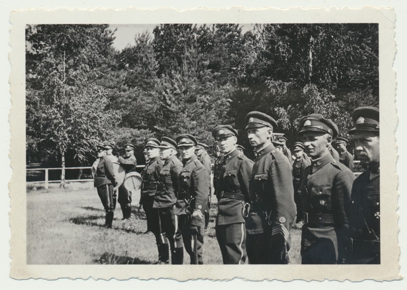 foto, Värska, reservväelaste õppused, rivistus, suvi 1940