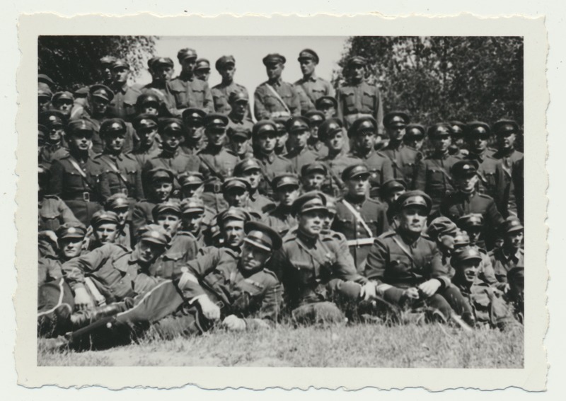 foto, Värska, reservväelaste õppused, grupp, suvi 1940