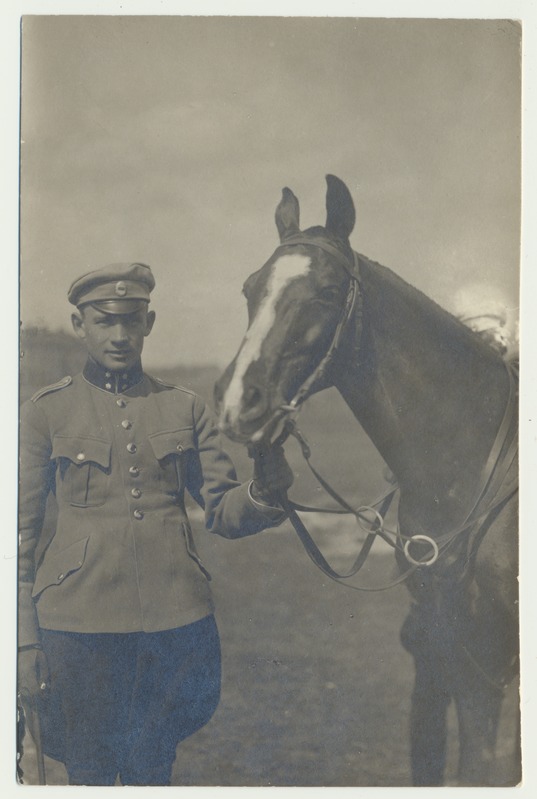 foto, Tartu, ratsarügement, M. Bergmann hobusega, u 1930, foto Peerna