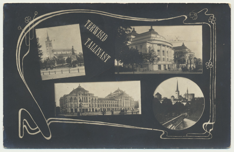 foto, Tallinn, vanalinn, 4 vaadet, teater Estonia jt, u 1913, foto J. Christin