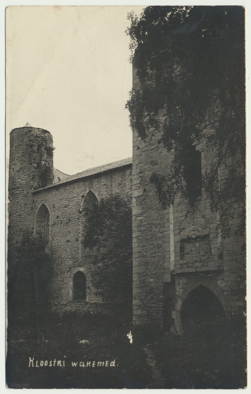 fotopostkaart, Harjumaa, Padise kloostri varemed, u 1925