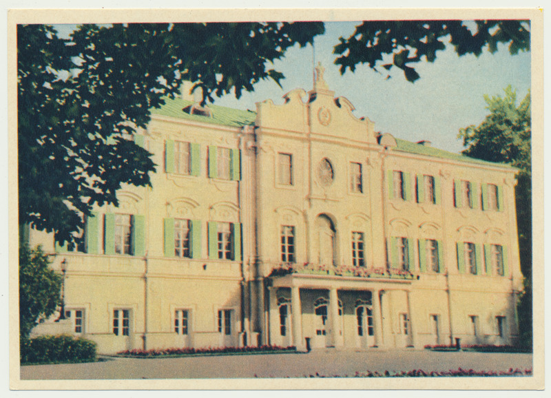 värviline trükipostkaart, Tallinn, Kadrioru loss, 1953