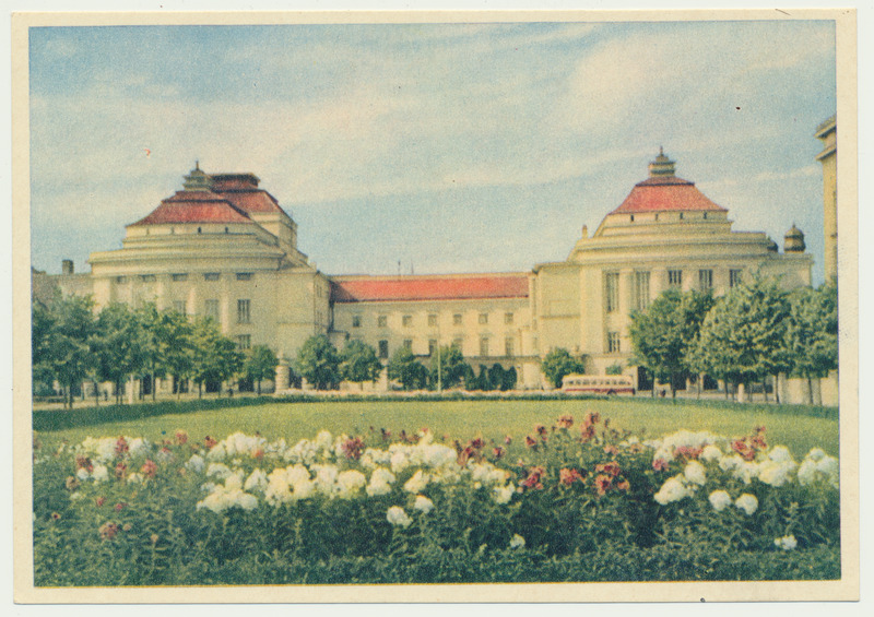 värviline trükipostkaart, Tallinn, teater Estonia