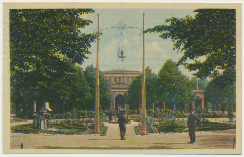 värviline trükipostkaart, Riia, Vermani park, u 1910