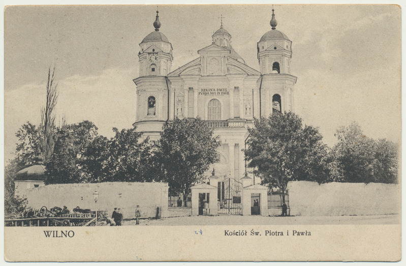 trükipostkaart, Vilnius, Peeter Pauli kirik, u 1905, kirjastaja D. Wisun