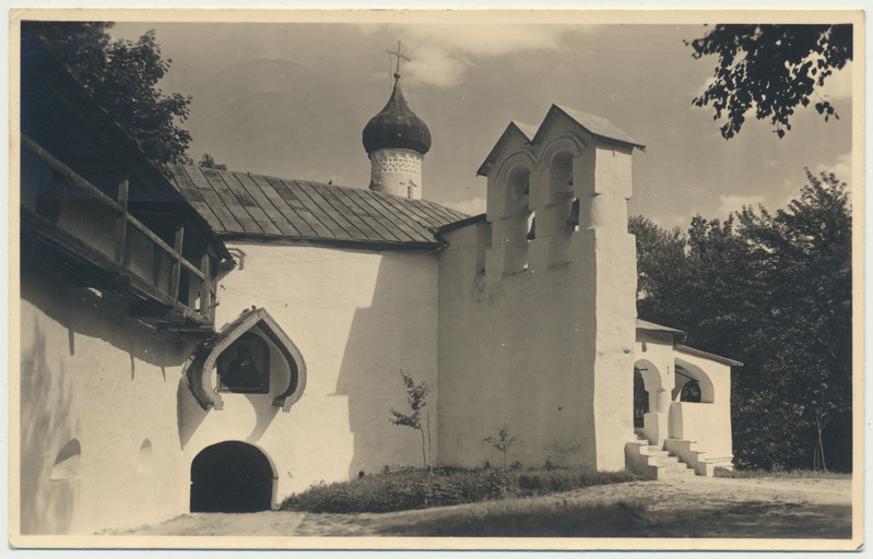 fotopostkaart, Petseri, Nikolai kirik ja kellatorn, u 1935