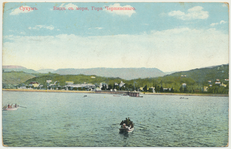 värviline trükipostkaart, Suhhumi, Must meri, u 1910