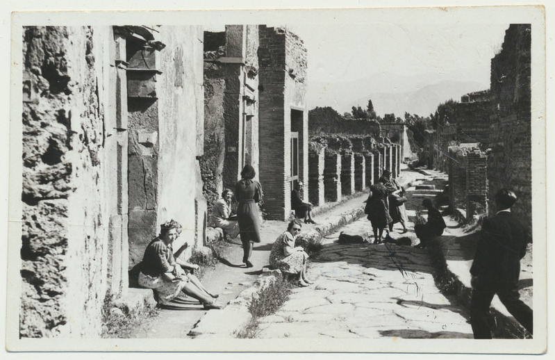 fotopostkaart, Itaalia, Pompei varemed, u 1930
