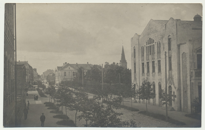 fotopostkaart, Pärnu, Rüütli tänav, u 1920