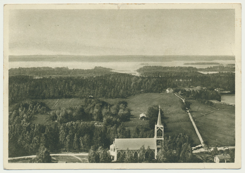 trükipostkaart, Soome, Viiburi, Johannese kirik, u 1935