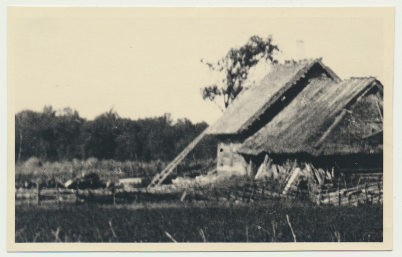 fotopostkaart, Saaremaa, elumaja, u 1930, foto V. Suraš