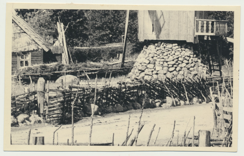 fotopostkaart, Saaremaa, talu, u 1930, foto V. Suraš
