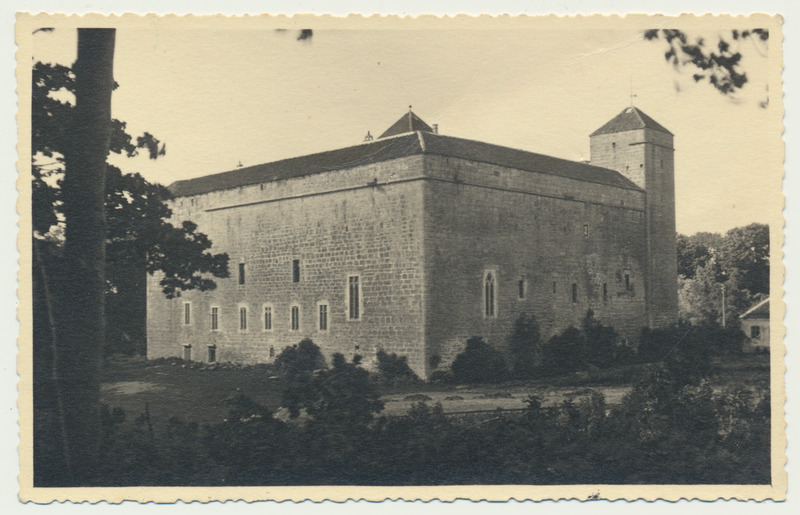 fotopostkaart, Kuressaare piiskoplinnus, u 1935