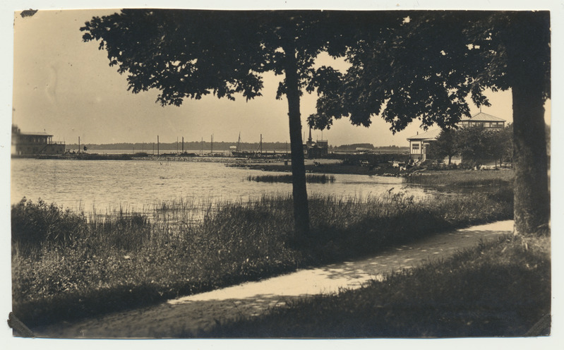 fotopostkaart, Kuressaare, Merepuiestee, 1925?