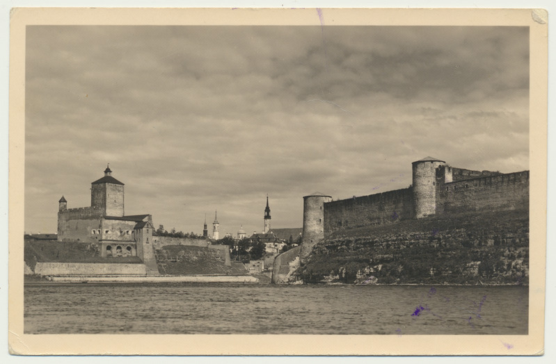 fotopostkaart, Narva, Hermanni linnus, u 1930, foto J. Triefeldt