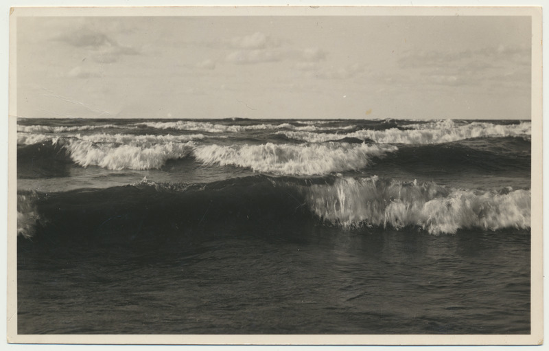 fotopostkaart, Narva-Jõesuu, meri, u 1930