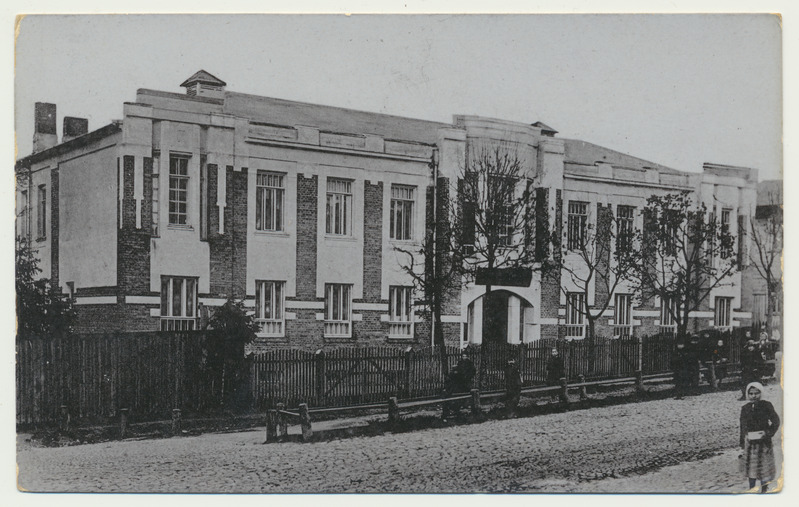 fotopostkaart, Valga, Tütarlaste gümnaasium, u 1910