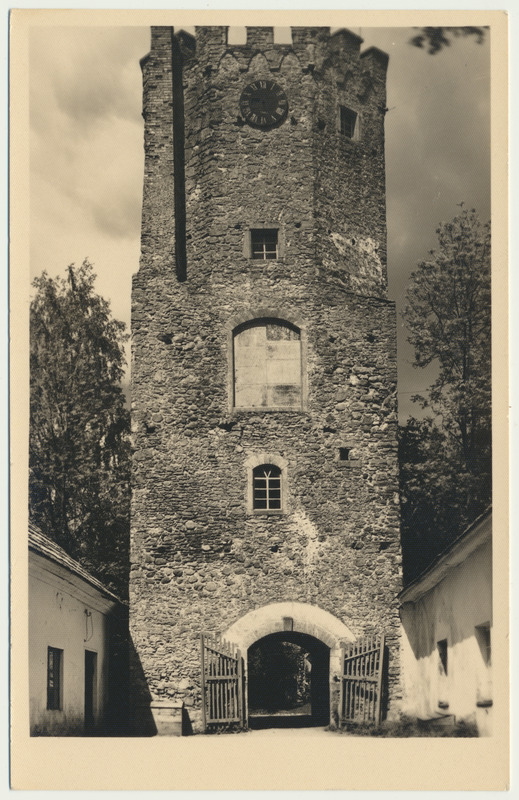 fotopostkaart, Porkuni, lossivaremed, u 1930