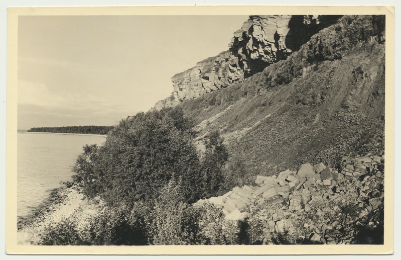 fotopostkaart, Virumaa, pankrannik (Päite), 1940, foto J. Triefeldt