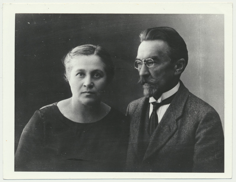 fotokoopia, A. Kitzberg abikaasaga, 1925