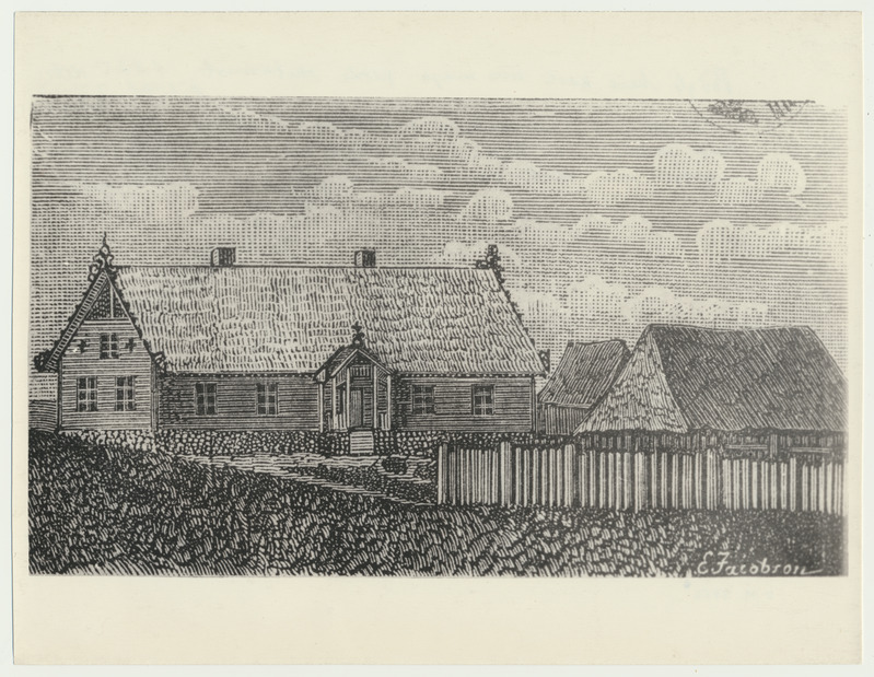 fotokoopia, Viljandimaa, Pöögle-Maie kooli uus maja, u 1875
