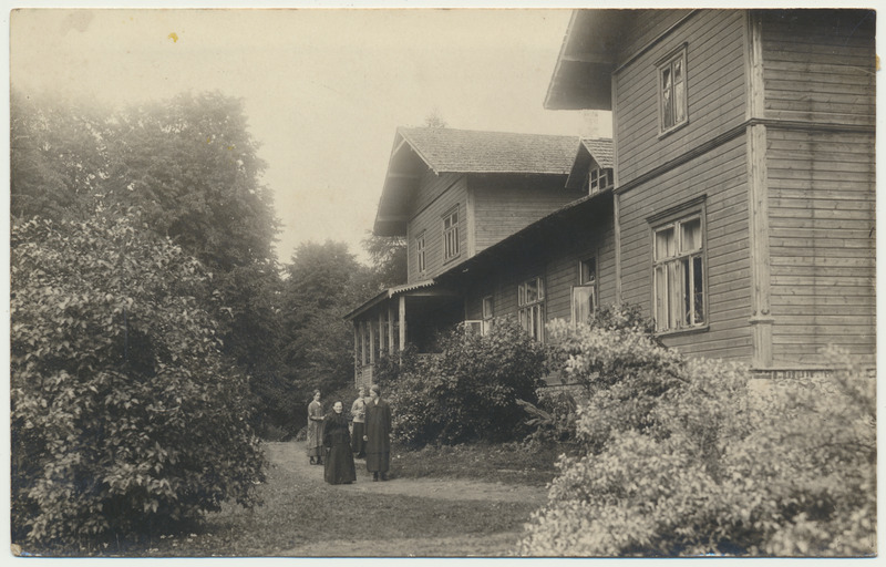 fotopostkaart, Kurgja, talu peahoone, u 1910