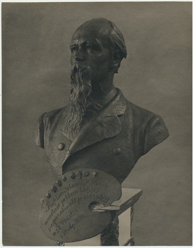 foto, J. Köleri büst, palett, A.Adamson, valmis 1911