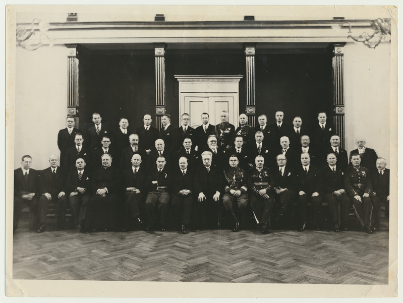 foto, haridusminister A. Jaakson jt, Riia, 24.02.1937