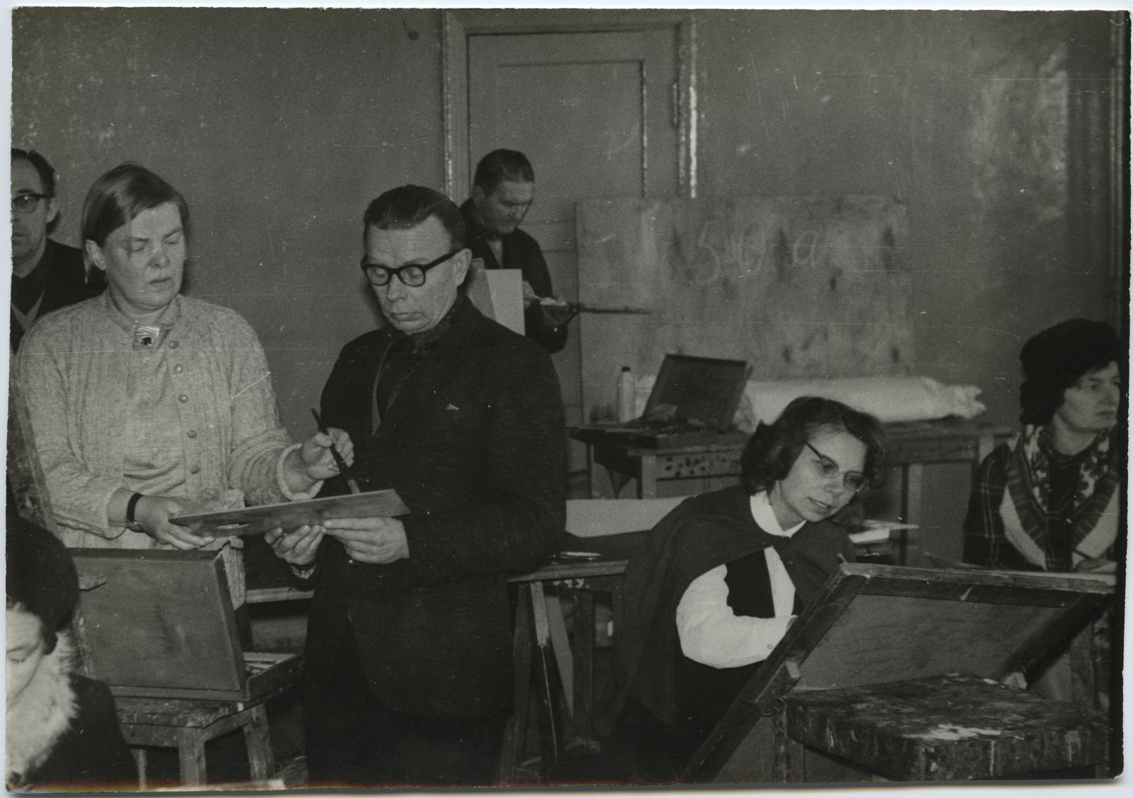 Talvise seminari praktikum Tartu Kunstikoolis jaanuaris 1970.