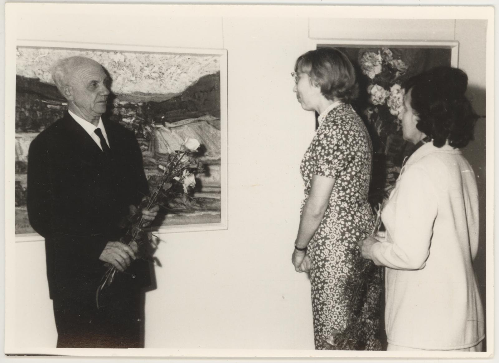 Professor Aleksander Vardi 70.sünnipäeva tähistava näituse avamine 24.09.1971.