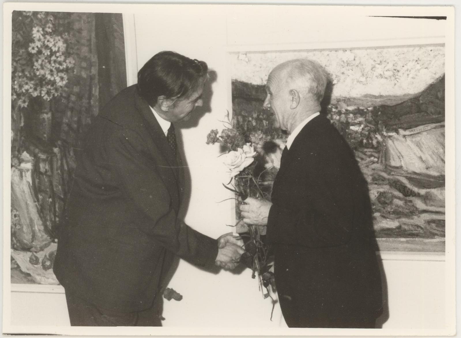 Professor Aleksander Vardi 70.sünnipäeva tähistava näituse avamine 24.09.1971.